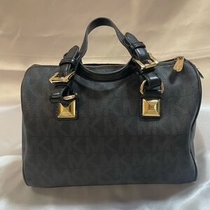 Michael kor black satchel bag